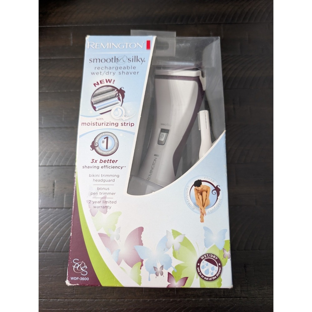 Remington Smooth & Silky Trimmer Rechargeable SmoothGlide WDF- 3600 New Sealed